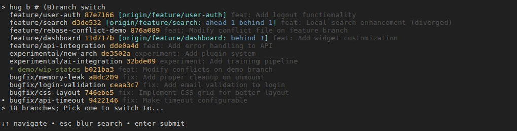 hug b example