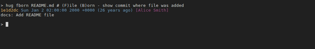hug fborn example
