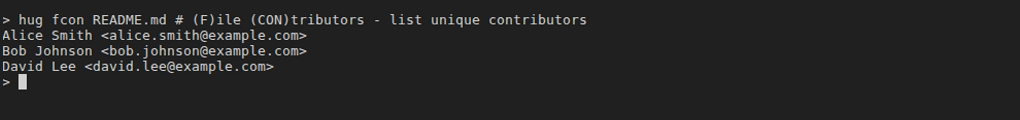 hug fcon example